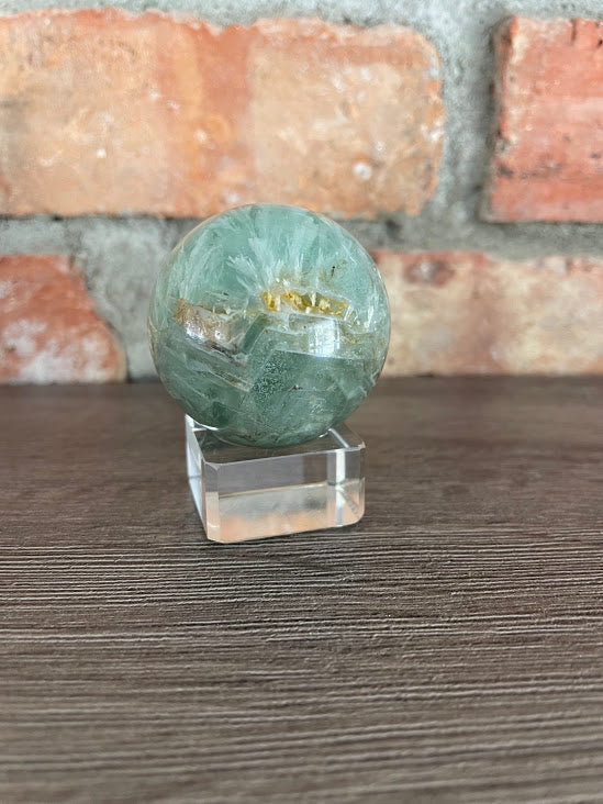 Snowflake Fluorite small sphere