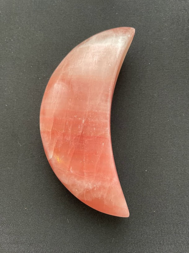 Rose Calcite Puffy Moon