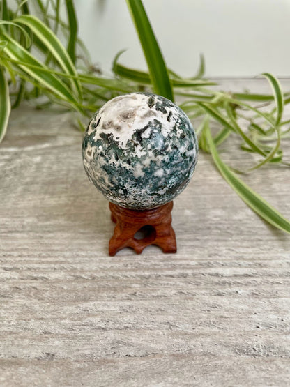 Moss & Tree Agate Spheres