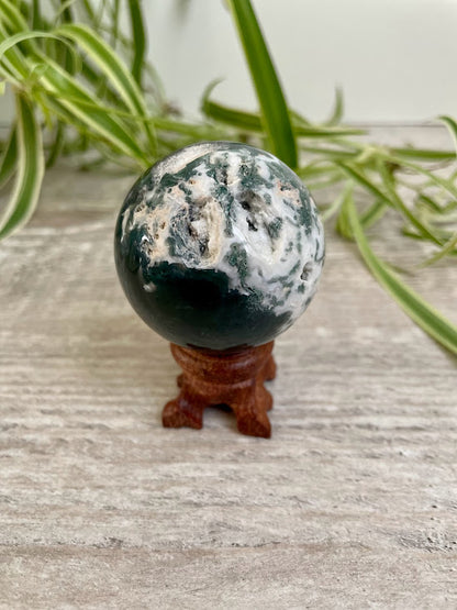 Moss & Tree Agate Spheres