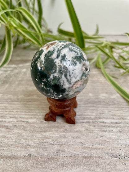 Moss & Tree Agate Spheres