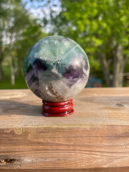 Rainbow Fluorite Sphere